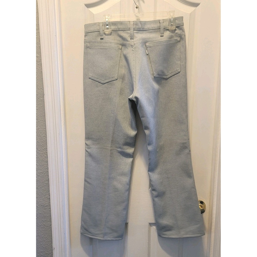 Vtg Y2K‎ Levis 517 Dacron Polyester 34 X 30 Light Gray straight leg retro cowboy - Picture 2 of 9